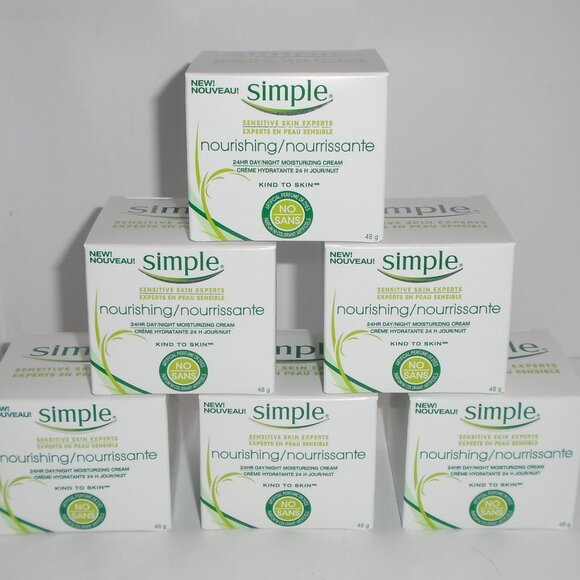 Simple Nourishing 24hr Day/Night Moisturizing Cream 6 pack 1.7oz Each - Picture 1 of 1